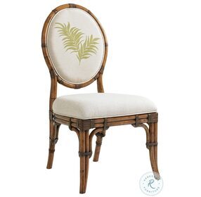 Bali Hai Palm Front Back Gulfstream Oval Back Side Chair