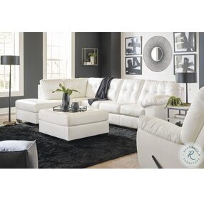 Donlen White LAF Chaise Sectional