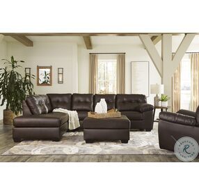 Donlen Chocolate LAF Chaise Sectional