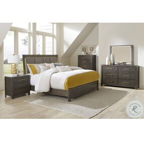 Scarlett Brownish Gray Panel Bedroom Set