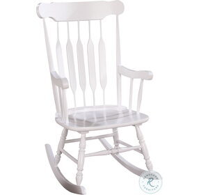 600174 White Wooden Rocking Chair