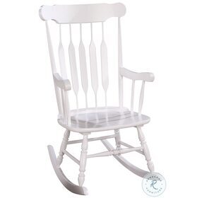 Gina White Rocking Chair