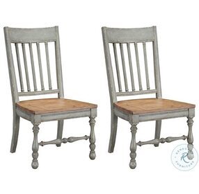 Weston Luish Grey With Cream Rub Through Dining Chair Set Of 2