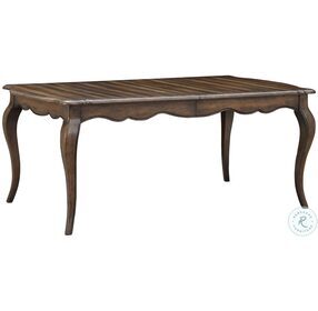Chateau Darker Brown Tones Extendable Dining Table