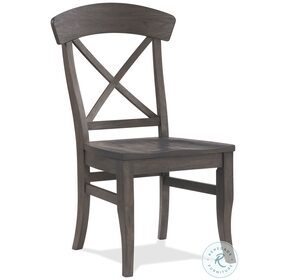 Harper Matte Black X Back Side Chair Set of 2