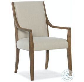 Chapman Beige And Brown Arm Chair Set Of 2