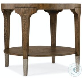 Chapman Brown Round End Table