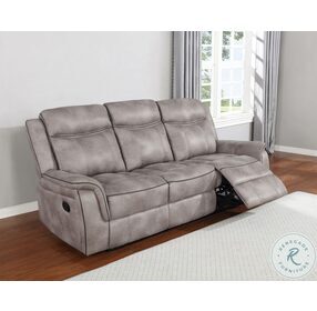 Lawrence Taupe Reclining Sofa