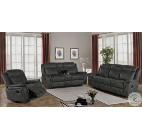 Lawrence Charcoal Reclining Living Room Set
