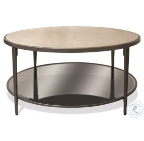 Wilshire White Sands Round Cocktail Table