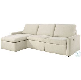 Hartsdale Linen LAF Corner Chaise Power Reclining Sectional