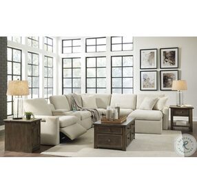 Hartsdale Linen RAF Power Reclining Sectional With Adjustable Headrest