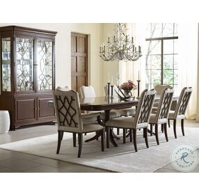 Hadleigh Cherry Double Pedestal Extendable Dining Room Set