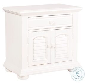 Summer House Oyster White 1 Drawer Nightstand