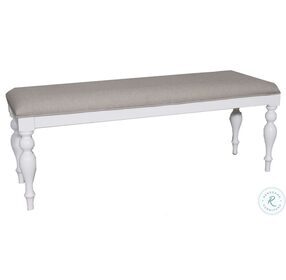 Summer House Oyster White Bench