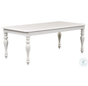 Summer House Oyster White Extendable Rectangular Leg Dining Table
