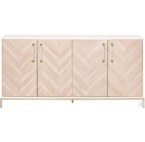 Nouveau Traditions Matte White Media Sideboard
