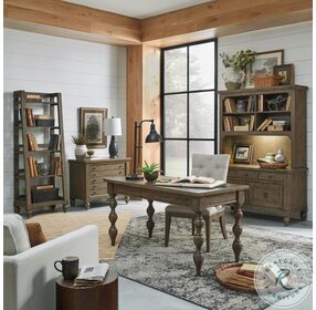 Americana Farmhouse Dusty Taupe Home Office Set