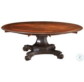 Kingstown Burnished Brown Cassis Bonaire Round Extendable Dining Table