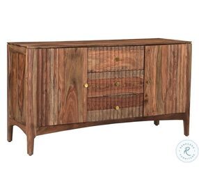 Waverly Natural Brown Two Door Three Drawer Credenza