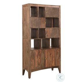 Waverly Natural Brown Five Door Bookcase
