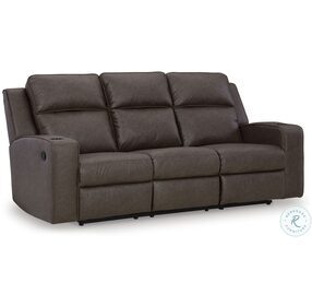 Lavenhorne Granite Reclining Sofa with Drop Down Table