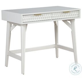 White Pearl Mini Desk