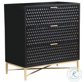Black Pearl 3 Drawer Small Chest