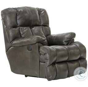 Victor Steel Leather Power Lay Flat Chaise Recliner