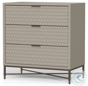 Milo Taupe 3 Drawer Small Chest