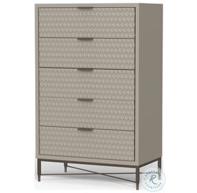 Milo Taupe 5 Drawer Chest