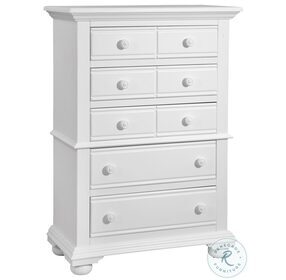 Cottage Traditions White Five Drawer Chest