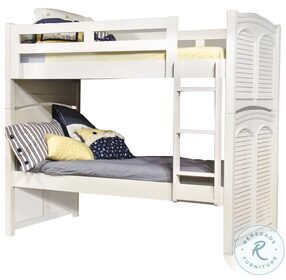 Cottage Traditions White Twin Over Twin Bunk Bed
