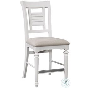 Cottage Traditions Clean White Cottage Counter Height Dining Chair Set of 2