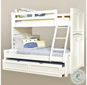 Cottage Traditions White Twin Over Full Bunk Bed