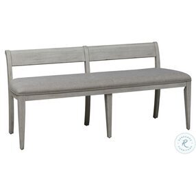 Farmhouse Reimagined Antique White And Chestnut Upholstered Bench