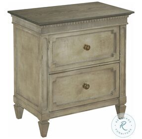 Savona Versaille and Elm Two Drawer Nightstand