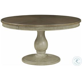 Savona Octavia Versaille and Elm Round Extendable Dining Table