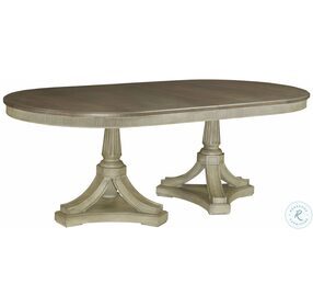 Savona Friedrick Versaille and Elm Oval Extendable Dining Table