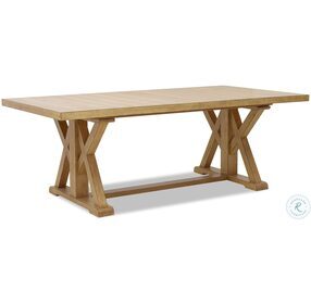 Todays Tradition Hickory Extendable Trestle Dining Table