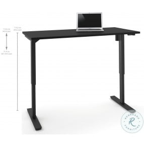 60" Black Electric Height Adjustable Table