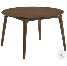 Maggie Walnut Round Dining Table