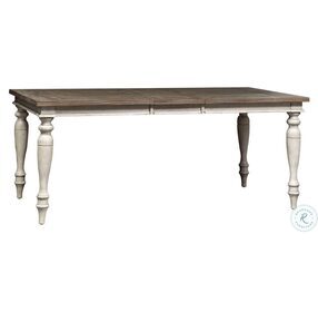 Whitney Antique Linen And Weathered Gray Dining Table