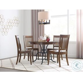 The Nook Hewned Maple And Black 54" Dining Room Set