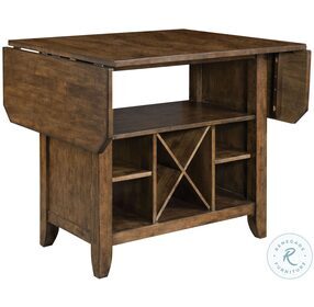 The Nook Hewned Maple Extendable Kitchen Island