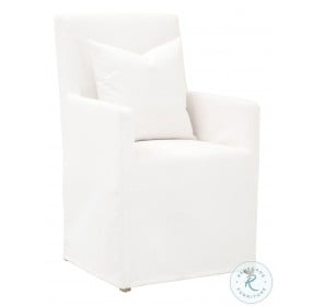 Shelter LiveSmart Peyton Pearl Slipcover Arm Chair