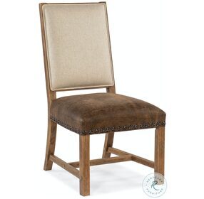 Big Sky Brown Leather Side Chair Set Of 2