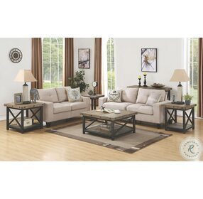 Carpenter Light Brown Square Occasional Table Set
