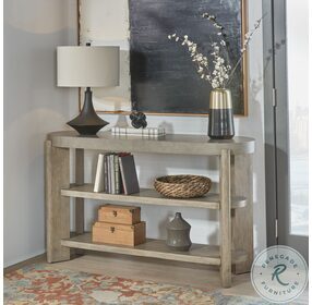 Affinity Dusty Taupe Concrete Top Sofa Table