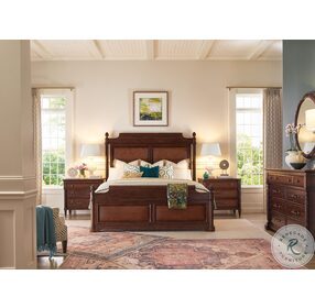 Charleston Maraschino Cherry Panel Bedroom set